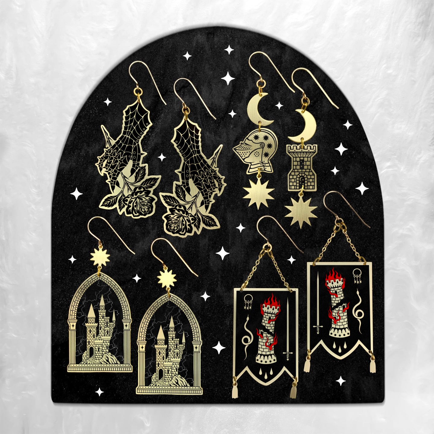 Protegere - Earrings (2D) - While Odin Sleeps